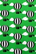Image of Green Balloons organic interlock (by the half metre)