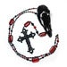 Image of Turkey Skull Rosary - Red & Black