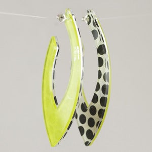 Image of Jennifer Merchant Acrylic Marquis Stud Earrings