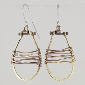 Image of Liz Parent Wrapped Wire Earrings