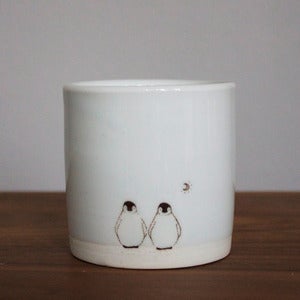 Image of Small White Double Penguin and Moon Tumbler