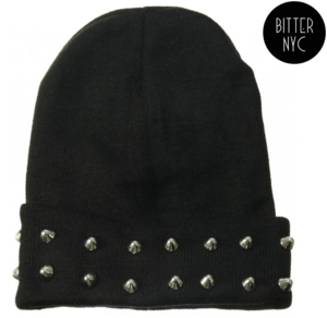 Image of BITTER SPIKED BEANIE 2X- BLACK