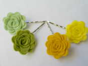 Image of Hair slide - Forest palette