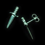 Image of Sterling Silver Dagger Studs