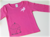 Image of Free as a bird tee - pink