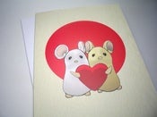 Image of Love Mouse Couple Valentine Card