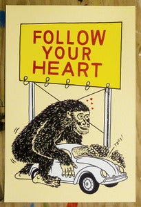 Image of "Follow your Heart" art print