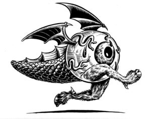 Image of Running Eyeball.