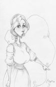 Image of Original Girl Pencil Drawing - 01/30