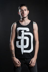 Image of Stab Diego Tank (Black/White)
