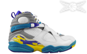 Image of Jordan 8 Aqua Retro - Womens
