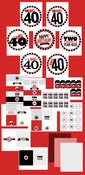 Image of printable THE BIG O 30, 40, 50, 60.... BIRTHDAY Full party Collection (As much fun as two...) 