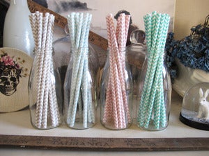 Image of Chevron Paper Straws