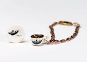 Image of Willow tea cup charm bracelet (right)