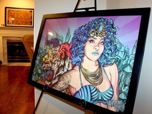 Image of EMERALD GALAXY Canvas