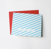 Image of striped thank you cards