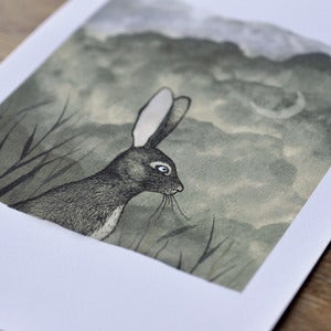 Image of Print ~ Bunny & The Moon
