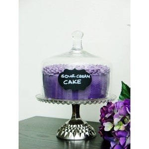 Image of Silver Footed Decorative Cake Stand