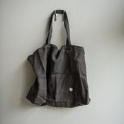 Image of linen market bag- elephant