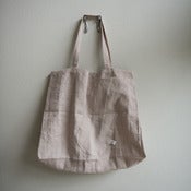 Image of linen market bag - light natural