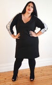 Image of "The Glitter Strip" Dress