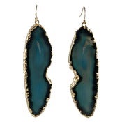 Image of Blue Agate Earrings