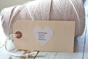 Image of Notebook Paper Heart Labels