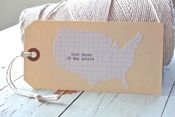 Image of Grid Paper US Map Labels