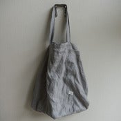 Image of linen market bag - light gray