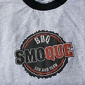 Image of Authentic Smoque BBQ Ringer Tee