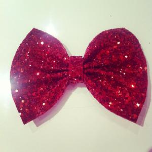Image of Red Glitter Bow