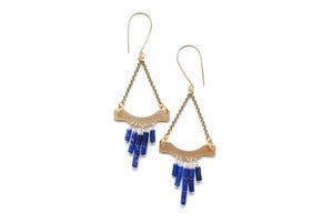 Image of Lapis Drop Earrings 1B69