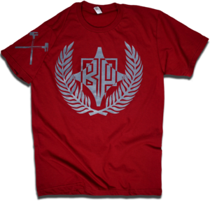Image of "Mob Mentality" in Dark Crimson w/Sledgehammer Sleeve by Backpage Press