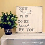 Image of Handpainted Canvas "How Sweet It Is" 12x12