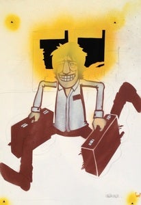 Image of "Howard Marks" By Mau Mau original part of a multi-layered stencil 