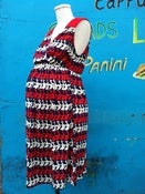Image of Maternal America Stork Print Cutout Yoke Dress 
