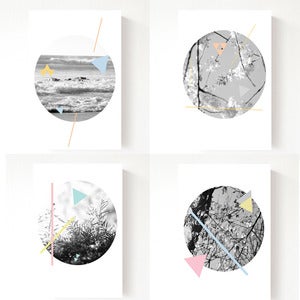 Image of Summer Geo - set of 4 postcards