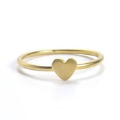 Image of ring heart vermeil