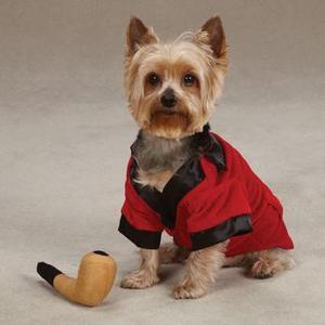 Image of Party Hounds Smoking Jacket Dog Halloween Costume