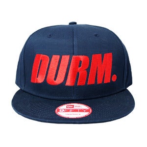 Image of DURM hat - red on navy