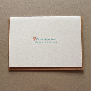 Image of My Heart Beats Faster... Card