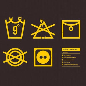 Image of “Care Instructions: Ring-bearer” - Dark Chocolate tee