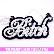 Image of XL Crystal Bitch Necklace