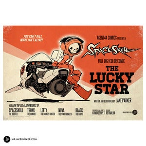 Image of Spaceskull: The Lucky Star Print