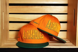 Image of Block Snapback (Orange/Green)