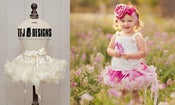Image of Vanilla Cream Pettiskirt - Newborn, 6 - 12 Month, 1-2 Yr, 2-4 Yr - Full of Ruffles