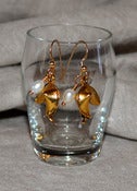 Image of White seed Pearls w/ Fortune Cookie Charm