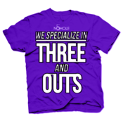 Image of MENS/YOUTH: THREE N' OUTS T-SHIRT
