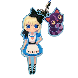 Image of Alice + Cheshire Cat Charm Set