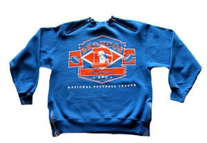 Image of Men's D.Fame Custom "Denver Broncos" Crewneck
